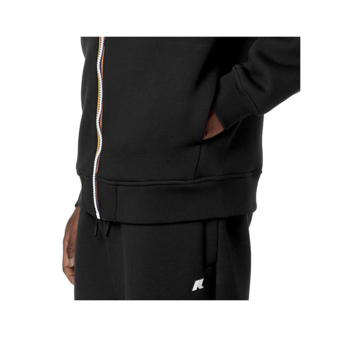 KWAY Felpa con zip Felpa Uomo Rainer Spacer Nero A24 - KWAYK2141DW - USY - L - Francavilla Moda